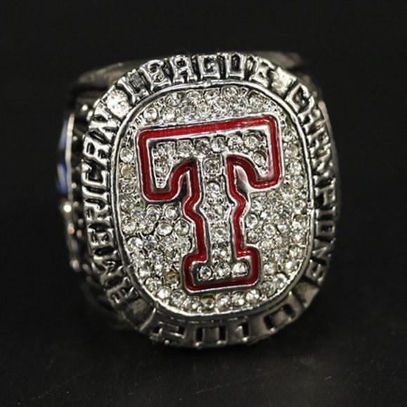 Texas Rangers Fan Edition 2011 Silver‎ Ring - Picture 1 of 11